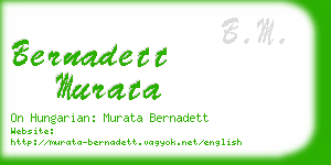 bernadett murata business card